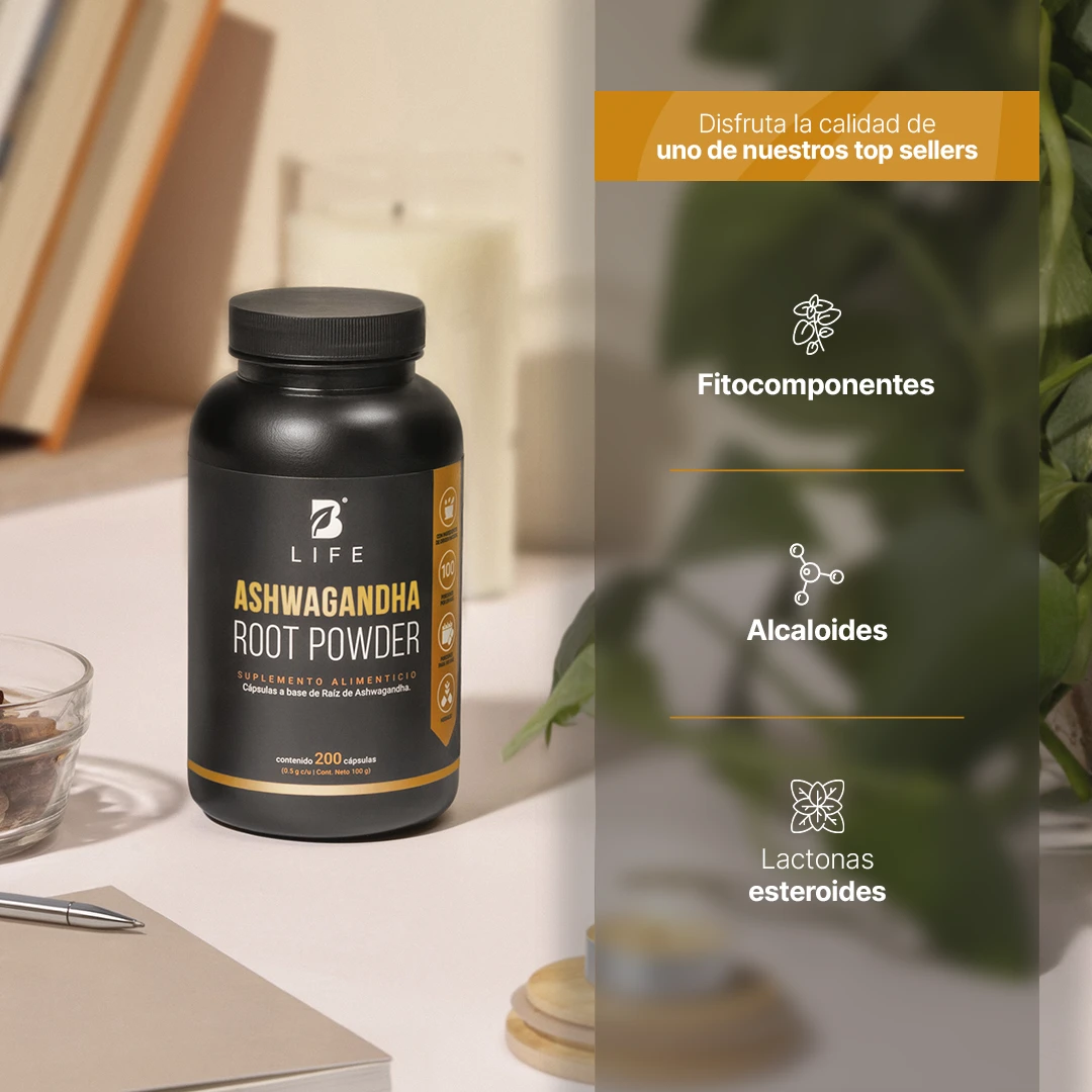 Ashwagandha Root Powder 200 caps - Imagen 2
