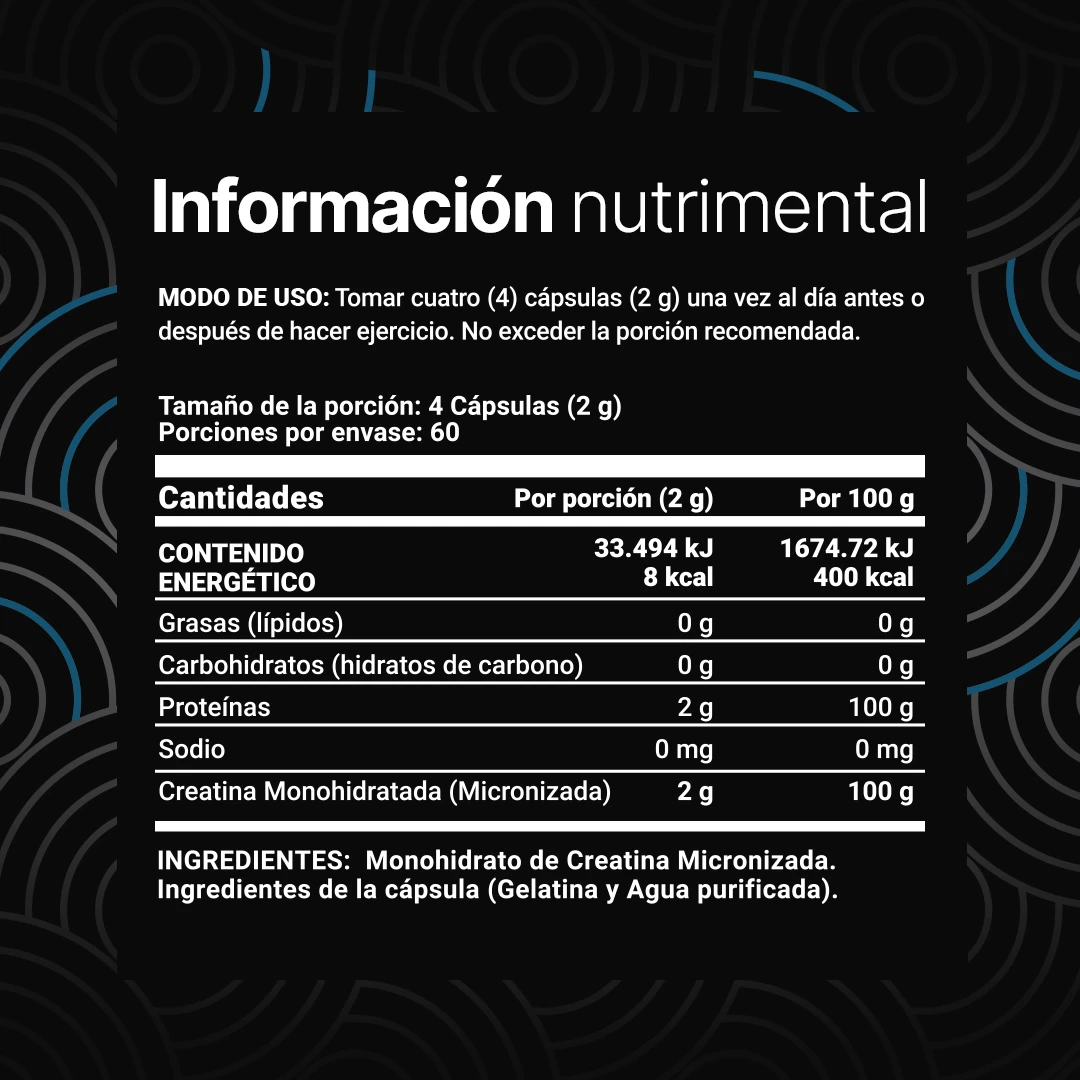 Creatine Monohydrate Powder 120 porciones - Imagen 3