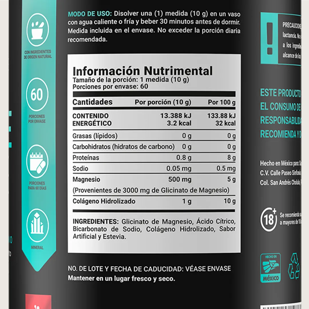 Glycinate Mag 120 caps - Imagen 3