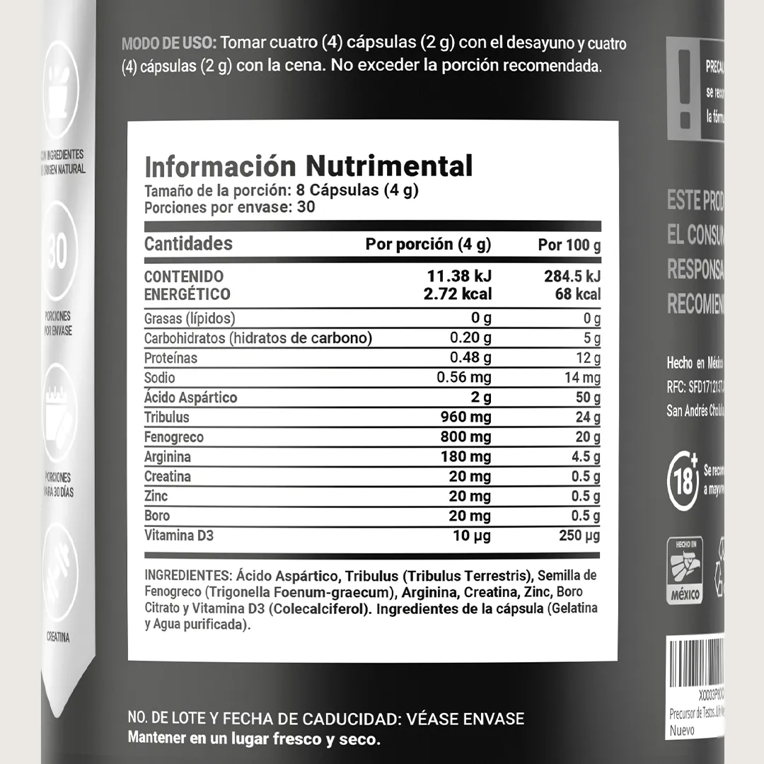 Mens T Platinum  240 caps - Imagen 3